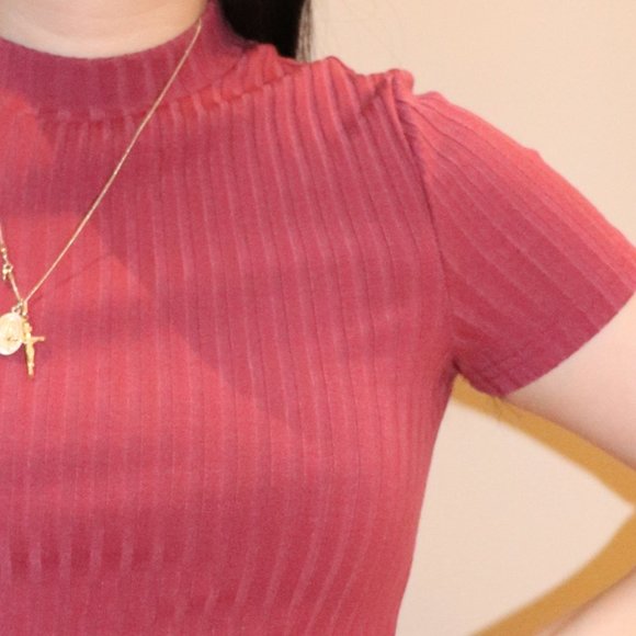 Pink Bodycon Sweater Dress - Picture 3 of 3